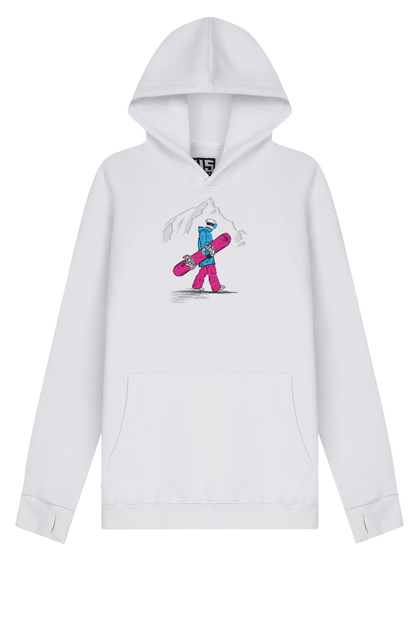 To The Slopes Hoodie - Beyaz