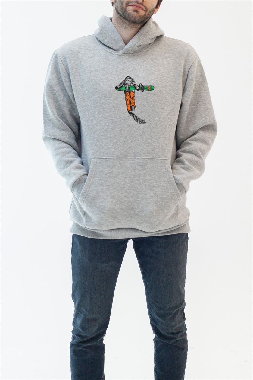 Up the Hill Hoodie - Gri