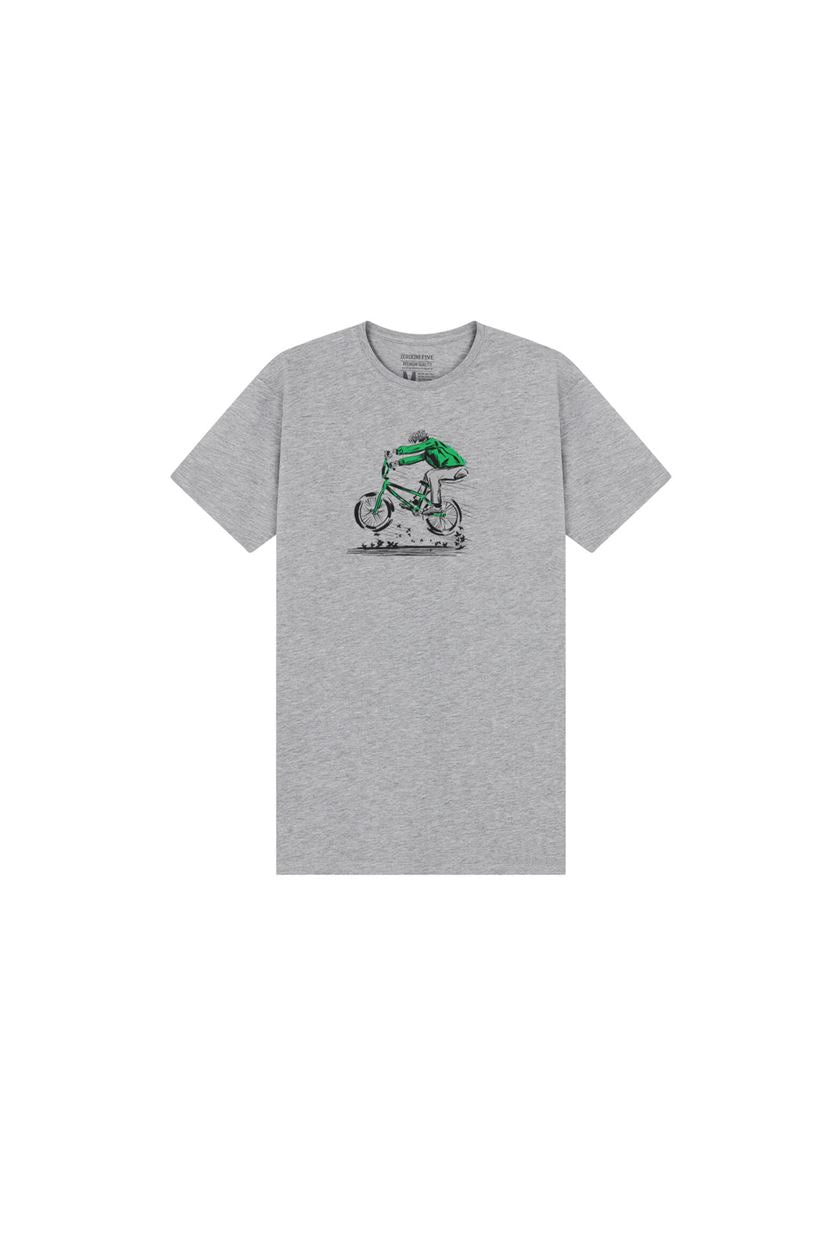 Kids' On The Wheels T-Shirt Grey