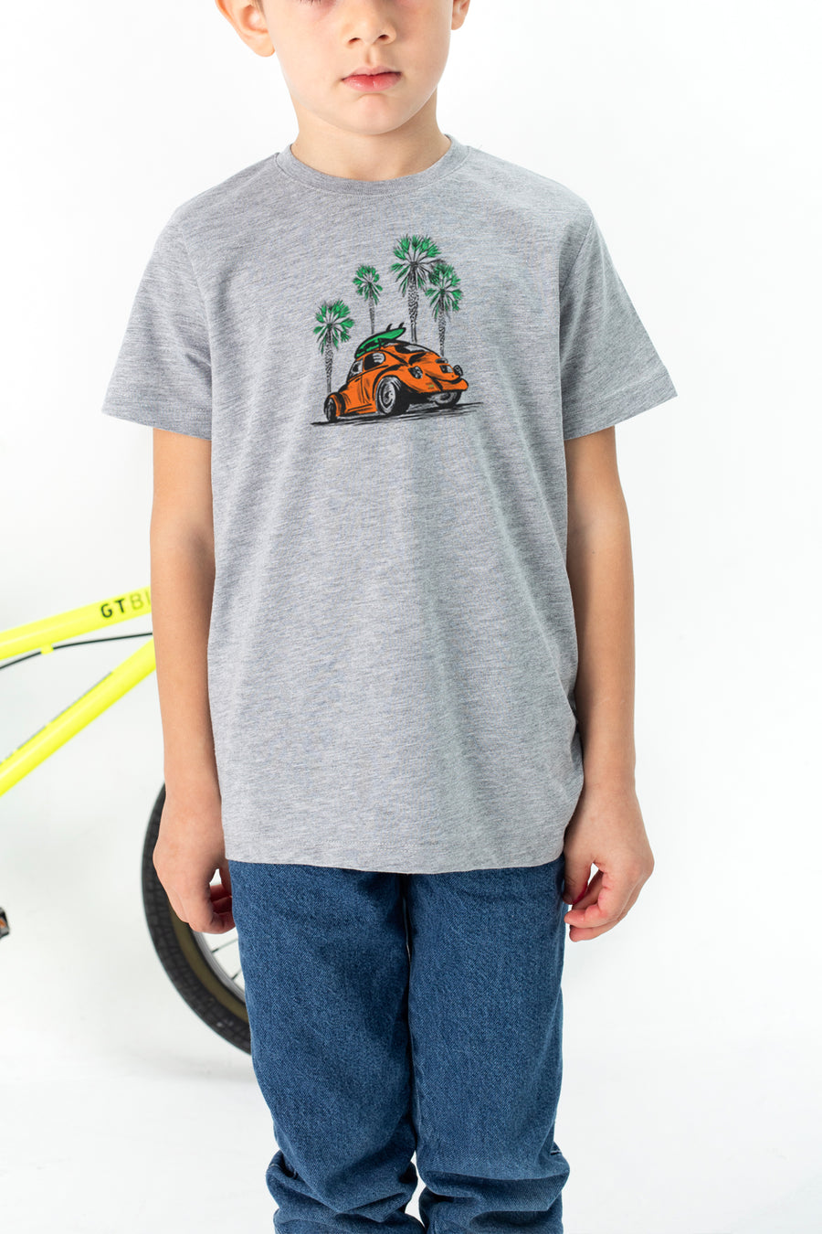 Kids' Palms T-Shirt Grey