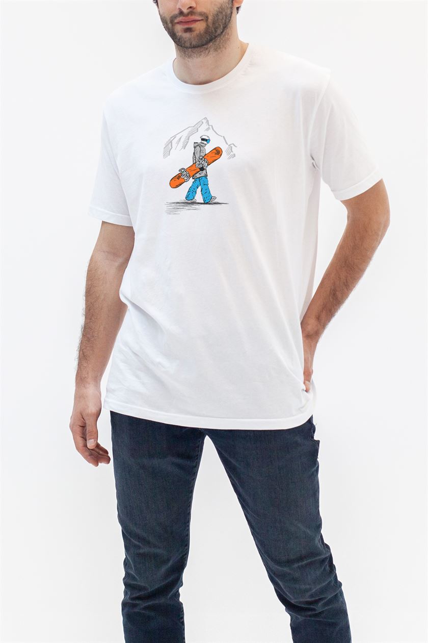 To The Slopes T-Shirt - Beyaz