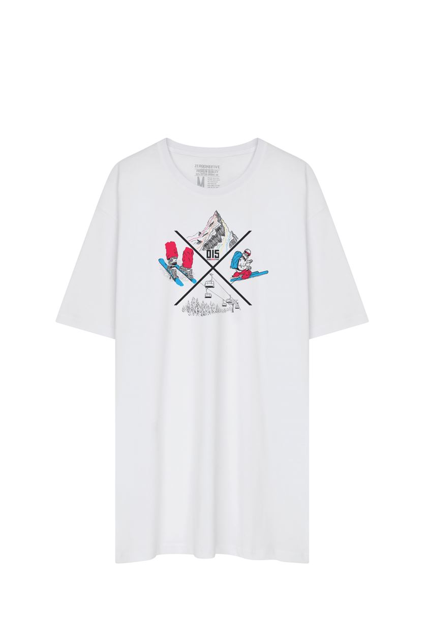 X-Ski T-Shirt - Beyaz
